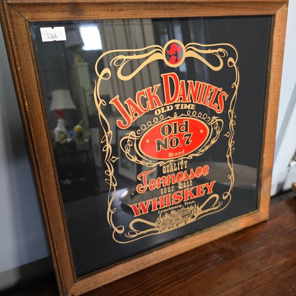 Vintage Jack Daniel's Old Time No. 7 Lynchburg Tennessee Whiskey Mirror - Picture 4 of 7